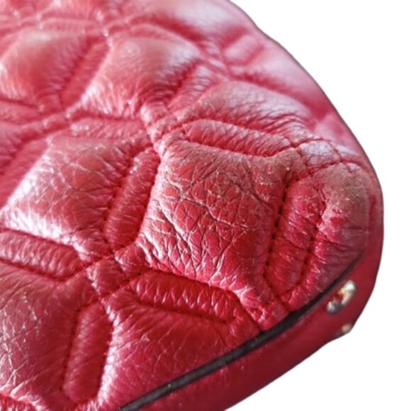 KATE SPADE Red Bubble Quilted Hand Bag - Picture 7 of 9